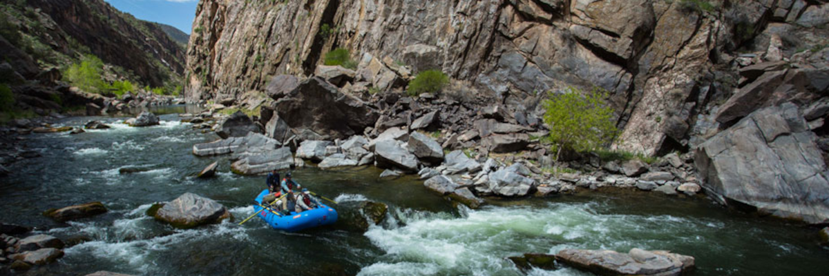 Friends rafting the Black Canyon